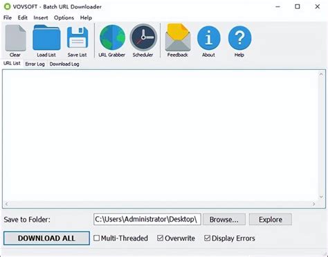 VovSoft Batch URL Downloader