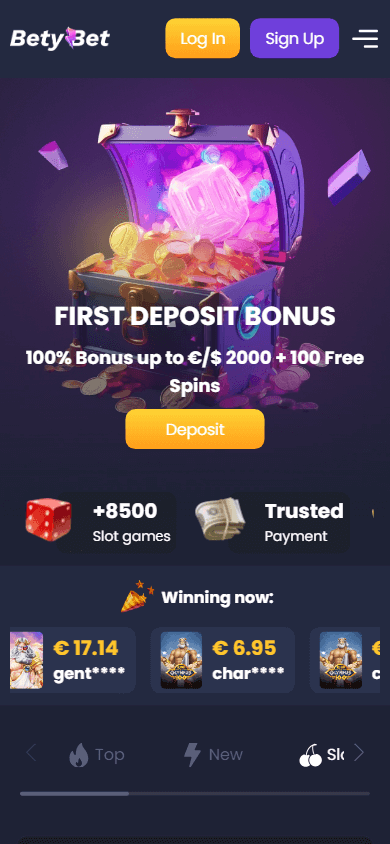 BetyBet Casino website